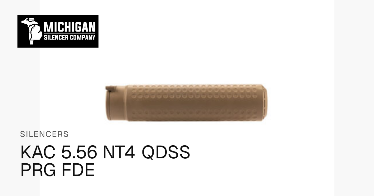 KAC 5.56 NT4 QDSS PRG FDE | Knights Armament