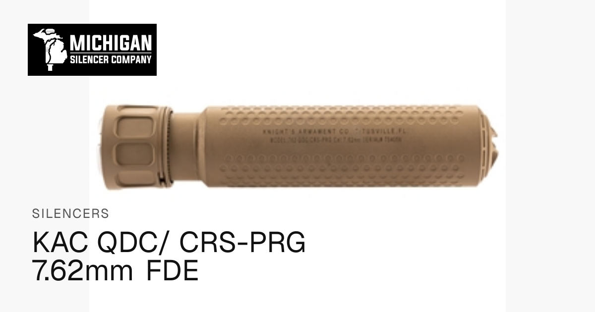 KAC QDC/ CRS-PRG 7.62mm FDE | Knights Armament